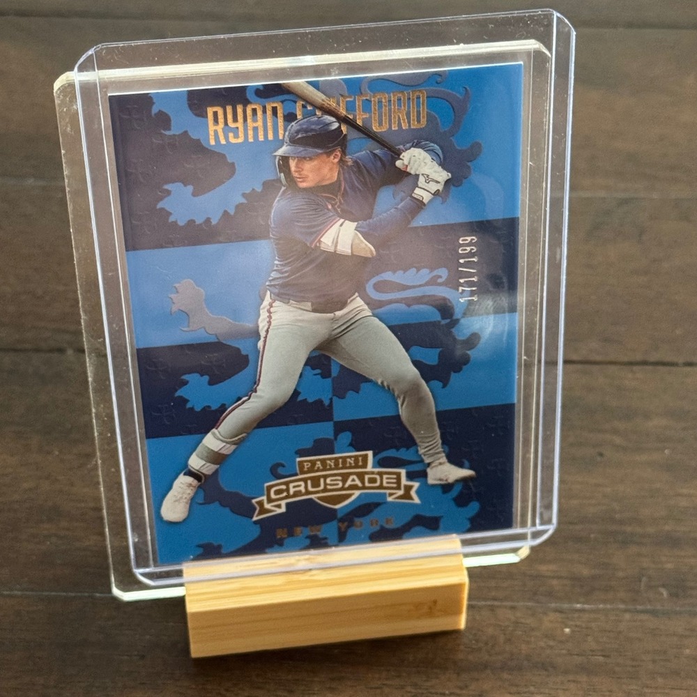 Panini Crusade Trading Card Ryan Clifford Blue Serial Numbered 171/199 New York